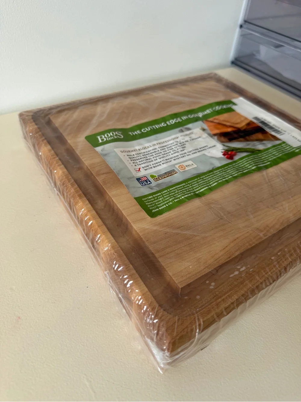 Boos Block Wood Cutting Board Natural Maple Cutting Board with Juice Groove NWT - Picture 4 of 8